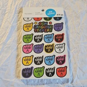 NWT Recollections Sign Language Sticker Pack - Multicolor 479pcs